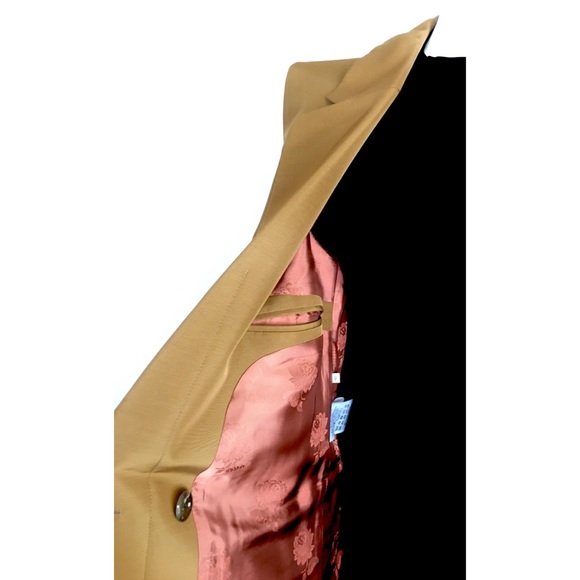 GUCCI 619323 Long Faille Vest Waistcoat -Light Brown -Size 40 / M -NWT - Picture 11 of 12